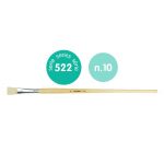 Pincel c/cerdas planas Chungking para óleo Série 522 No. 10 Milan