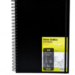 Diário Gráfico Esboço Inart 80 Folhas - 110gr Argolas