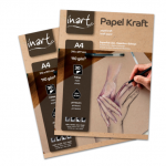 Bloco Papel Kraft Inart A4 30 Folhas - 110gr