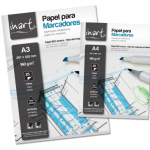Bloco Papel "Bleedproof" para Marcadores Inart 25 Folhas - 160gr