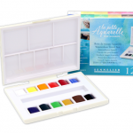 Caixa de Viagem Pastilhas Aguarela Sennelier 12 cores