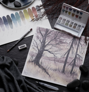 Conjunto Pastilhas Graphitint Derwent 12 cores - Image 3