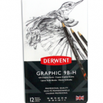 Caixa de Metal com Lápis Graphic Derwent