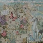 Papel de Arroz Stamperia A3 Decoupage - Unicornio