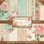 Bloco Scrapbooking Stamperia Vintage Rose