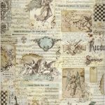 Papel de Arroz Stamperia A3 Decoupage - Angels e Musics
