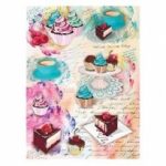 Papel de Arroz Cadence A3 Decoupage -Cupcakes