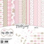 Bloco Scrapbooking Moda Scrap My Little Girl