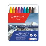 Caixa Lápis Cera Aguarelável Neocolor II Caran D´Ache cx 10 unidades