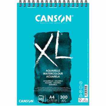 Bloco Espiralado Canson XL Aquarelle A4 300gr 30 Folhas