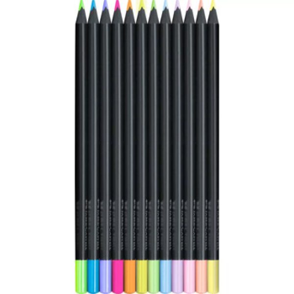 Lapis Cor 18cm Faber Castell Black Edition Cx Cartao 12un - Image 4