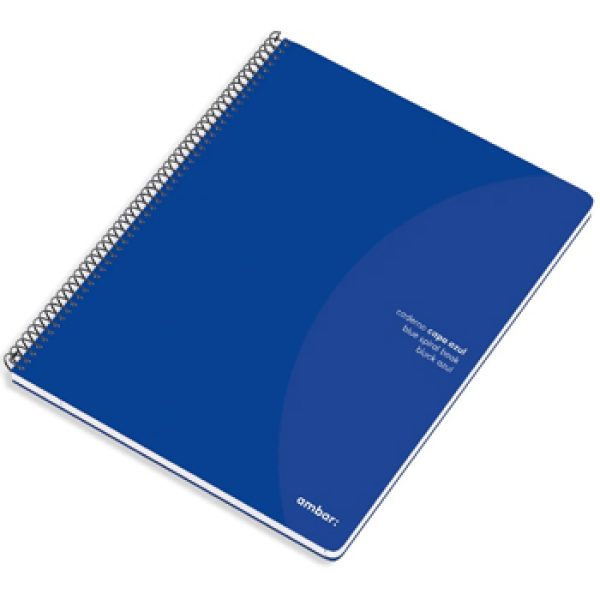 Caderno Espiral Ambar C / Azul A5 Pautado 70gr 80Fls