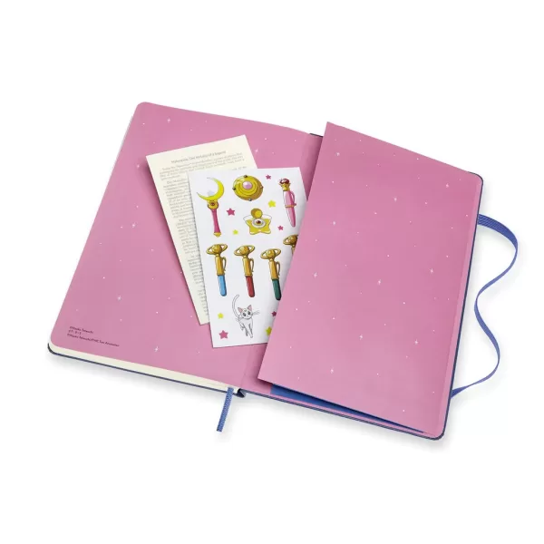 Sailor Moon Pautado Azul - Moon Stick MOLESKINE - Image 5