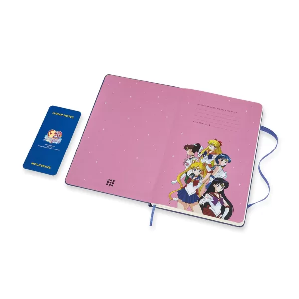 Sailor Moon Pautado Azul - Moon Stick MOLESKINE - Image 4