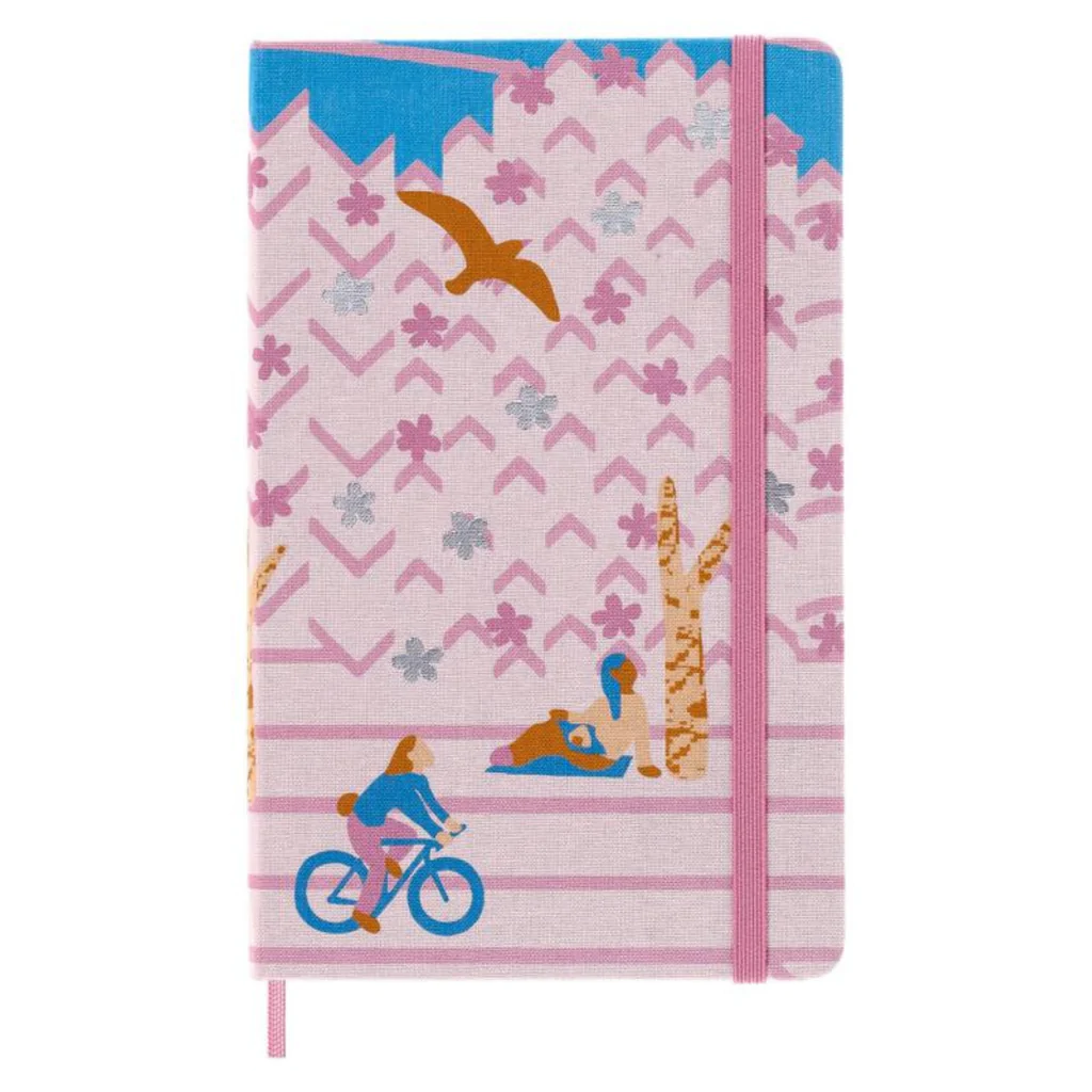 Caderno Sakura Grande Pautado - Bicycle MOLESKINE