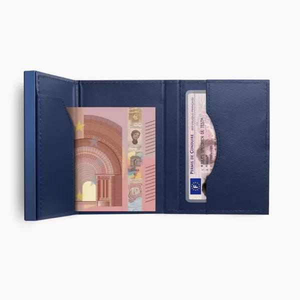 Carteira Porta-Cartões Ögon Navy Blue - Image 3