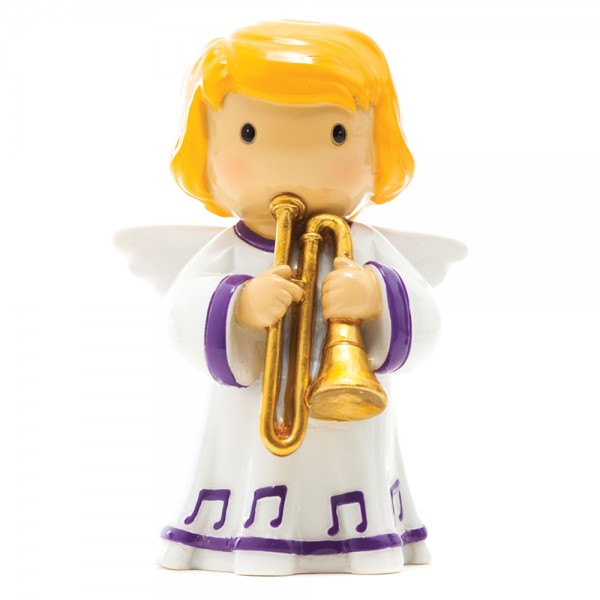 Anjo Fevereiro com corneta