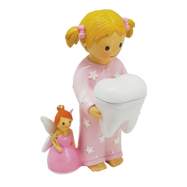 Fada dos dentes com Menina (rosa)