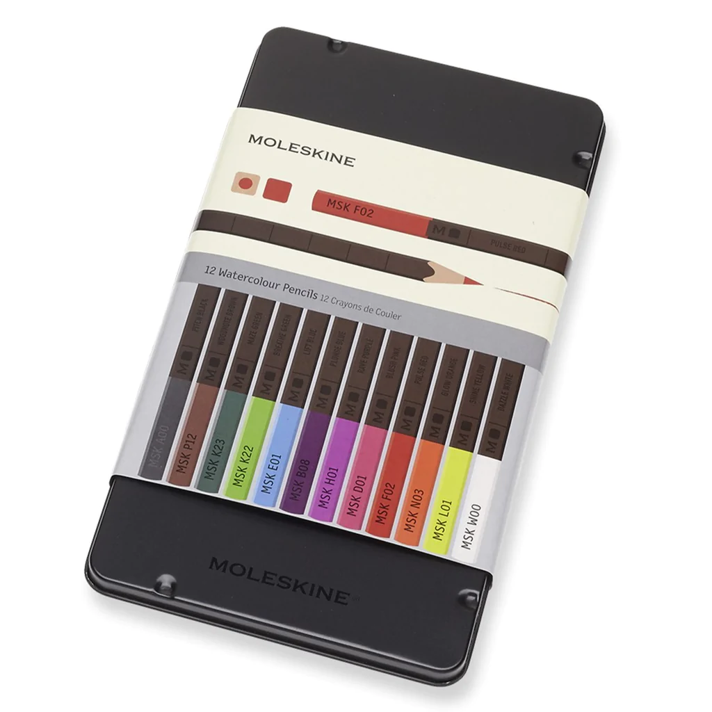 Conjunto de Doze Lápis Aguarela Moleskine