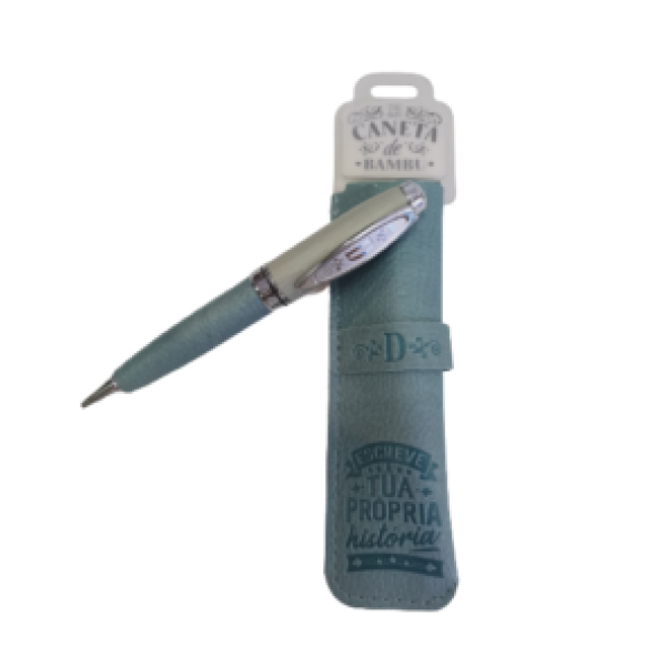 Caneta de Bambú com Bolsa D – H&H