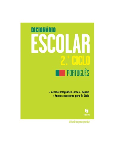 DICIONÁRIO ESCOLAR DE LÍNGUA PORTUGUESA 2º CICLO