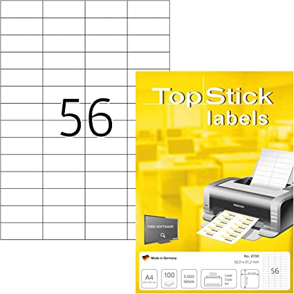 Etiqueta Top Stick Nº8700