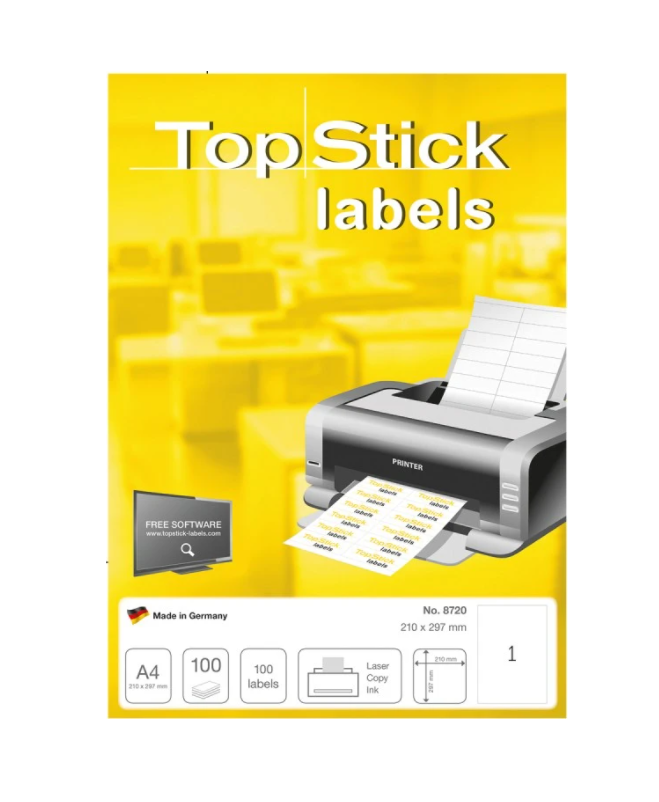 Etiqueta Top Stick Nº8720