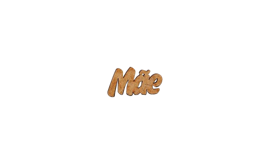 PALAVRAS MAE 3x1.5x0.3CM MDF