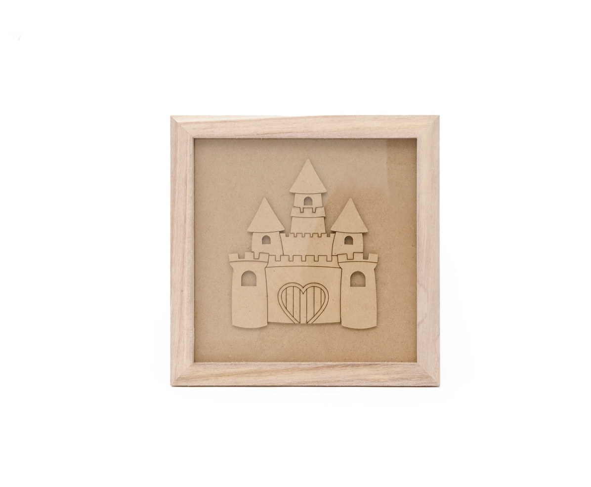 Quadro C/ Castelo 23.5x23.5x1.6cm