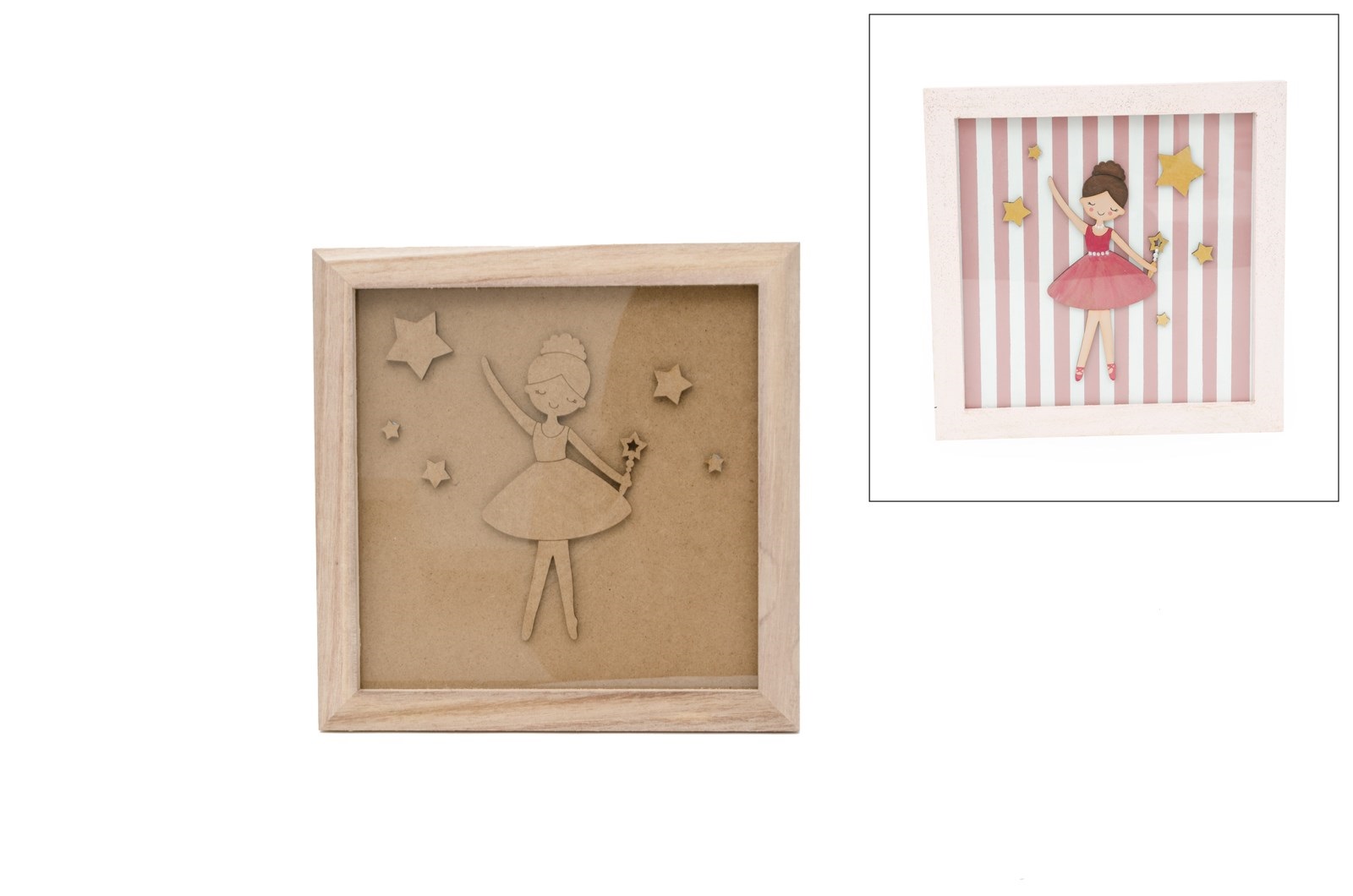 Quadro C/ Bailarina 23.5x23.5x1.6cm