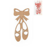 Sapatos de bailarina em mdf 10cm