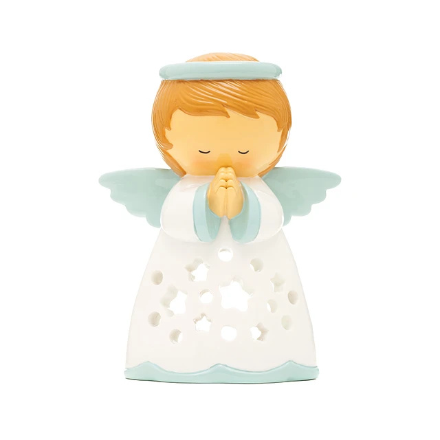 Anjo da Guarda Azul para vela led