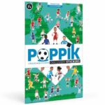 PÔSTER EDUCATIVO + 60 ADESIVOS FUTEBOL (6-12 ANOS) Poppik