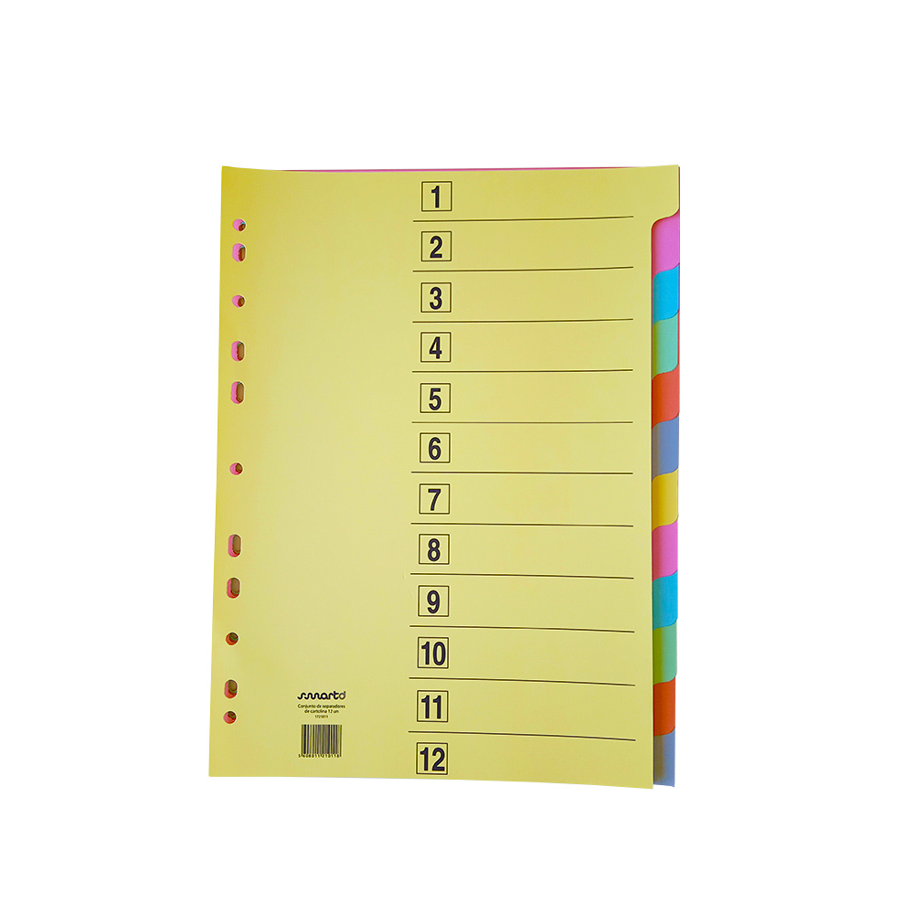 Separadores A4 Cartolina (202) 12un
