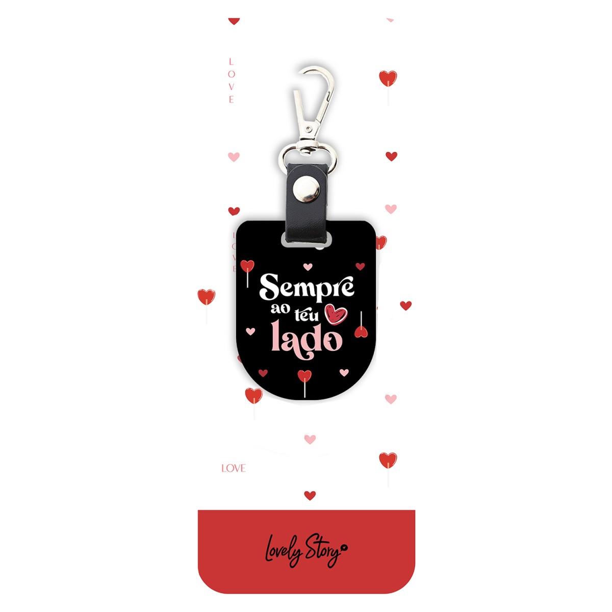 porta-chaves "sempre ao teu lado" ll2511ng-pt