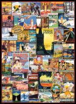 Puzzle Eurographics Vintage Posters: Travel Around World - 1000 Peças | Inclui Póster - Image 2