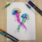 Conjunto de 6 canetas pincel duplas ABT, cores Candy Tombow - Image 2