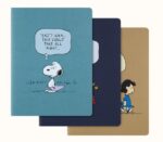 Cadernos de Peanuts Conjunto de 3, tamanho XL, com linhas Moleskine