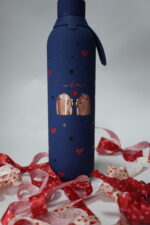 Garrafa térmica Love You Bear Match Azul 750ml