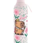 Garrafa térmica rosa Princes Capybara 750 ml