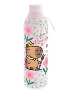 Garrafa térmica rosa Princes Capybara 750 ml
