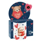 Caneca de cerâmica 330 ml Amor Abraço