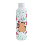 Garrafa térmica Animal Capivara 750ml branca