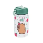 Garrafa térmica de aço inoxidável com capivara 330ml