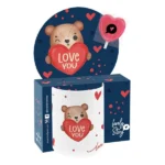 Caneca de cerâmica 330 ml Amor Abraço
