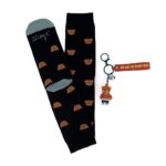 Conjunto Meias + Porta-chaves Urso - You are the beary best Mr. Wonderfull