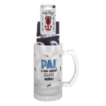 Caneca de cerveja dia do pai com meias