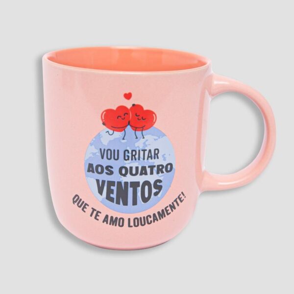 Caneca - Vou gritar aos quatro ventos que te amo loucamente! Mr. Wonderful