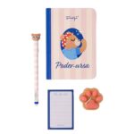 Conjunto com Caderno A6 + Vela + Bloco + Esferográfica Bo-bo - Poder-osa Mr. Wonderful