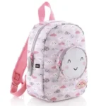 Mochila infantil-Nuvens rosa